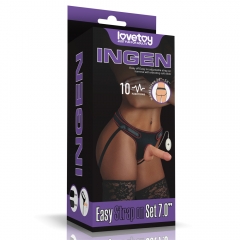 Vibrating Easy Strapon Set 7.0''