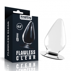 Flawless Clear Anal Plug 4.5''