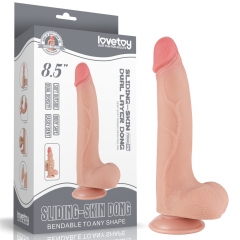 8.5'' Sliding Skin Dual Layer Dong Flesh