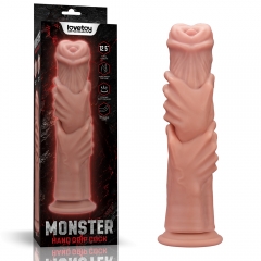 12.5" Monster Bendable Hand Grip Cock (Flesh) 12.5" Monster Bendable Hand Grip Cock (Flesh)
