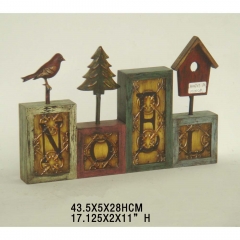 Hot sale shabby chic wooden handmade decorative bird house-Ason