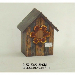 Garden shabby chic wooden handmade bird house-Ason