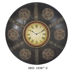 Iron handmade vintage large round wall clock-Ason