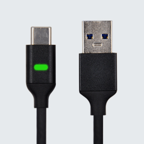 USB C to USB-A 3.0 ( 3.1 Gen  1)Data Sync Charge Cable with Pulsing LED