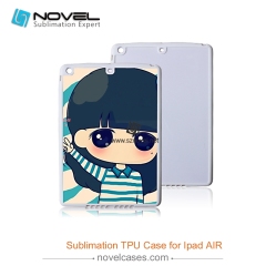 For iPad Air/iPad 5 Sublimation Blank 2D TPU Rubber Back Shell Cover