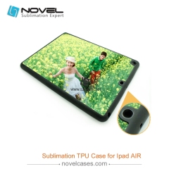 For iPad Air/iPad 5 Sublimation Blank 2D TPU Rubber Back Shell Cover