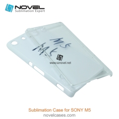 2D Sublimation Plastic Phone Case for Sony Xperia M5