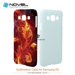 For SAM Galaxy E5 Sublimation 3D Blank Plastic Phone Case