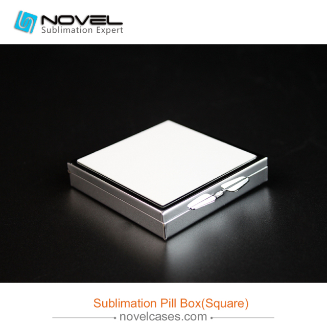 fashionable Custom Design Sublimation squre pill box