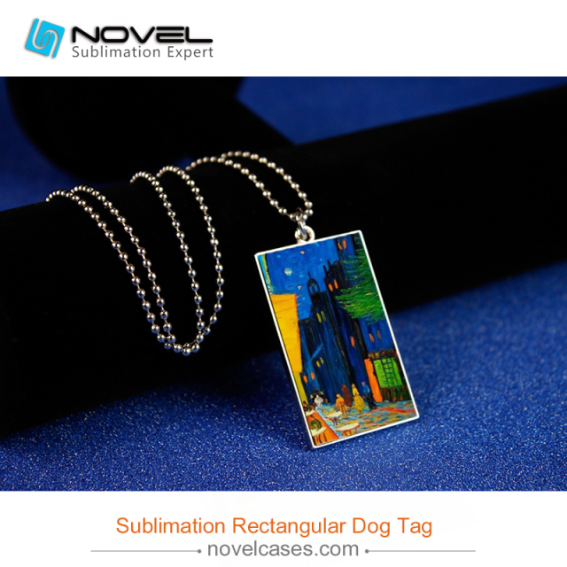 Sublimation Dog Tag, Rectangular Shape