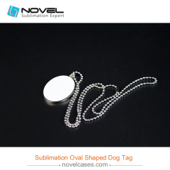 Sublimation Dog Tag, Oval shape