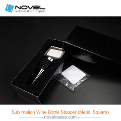 Sublimation Wine Bottle Stopper,Squre Shape