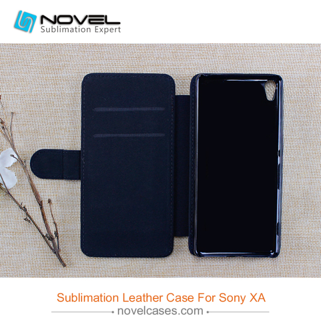 sublimation wallet  for Sony xperia XA, pu leather cases