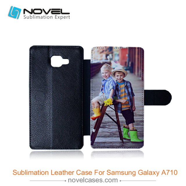 For Sam galaxy A710 sublimation pu leather phone cover