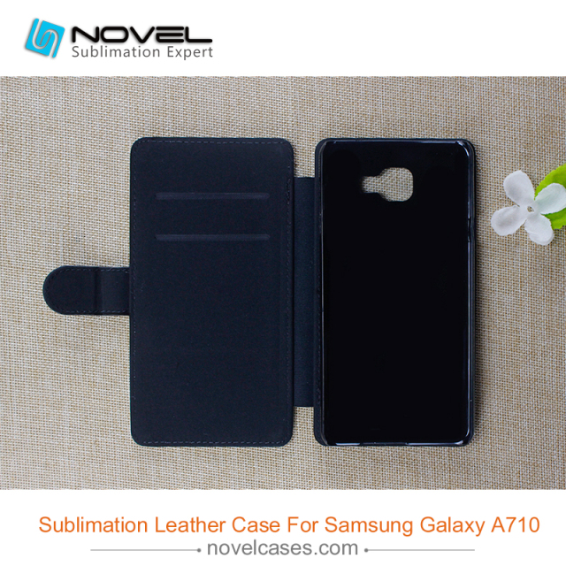 For Sam galaxy A710 sublimation pu leather phone cover