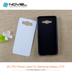 Hot selling Sublimation blank Rubber Phone Case for Sam galaxy J710, J7 2016 Model