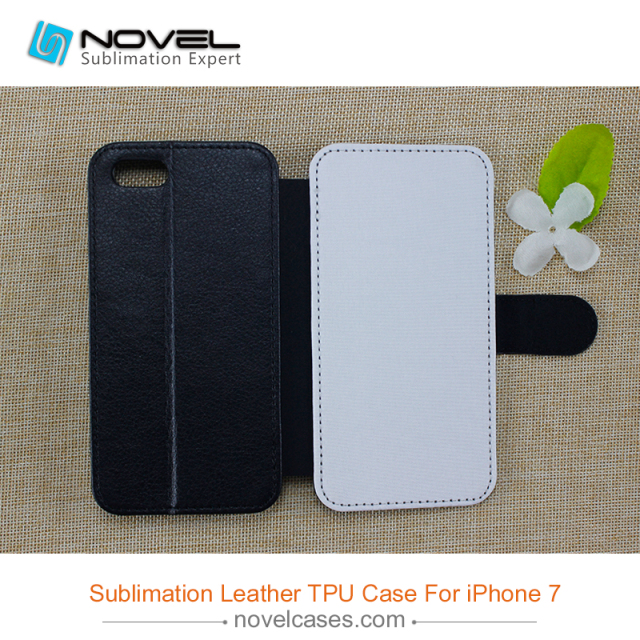 Sublimation flip leather cover for iphone 7/8