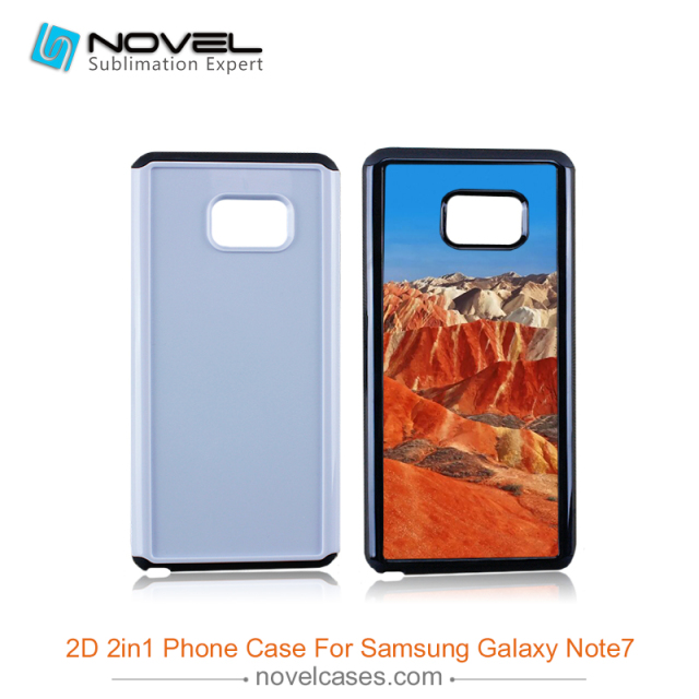 For Galaxy Note 7 Sublimation Blank 2IN1 Dual Protective Phone Case