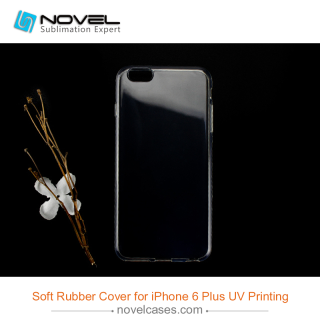 DIY  soft rubber mobile phone cases for uv printing for iphone 6 plus