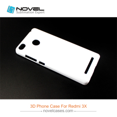 For Xiaomi Redmi 3X DIY Plastic 3D Sublimation Phone Case
