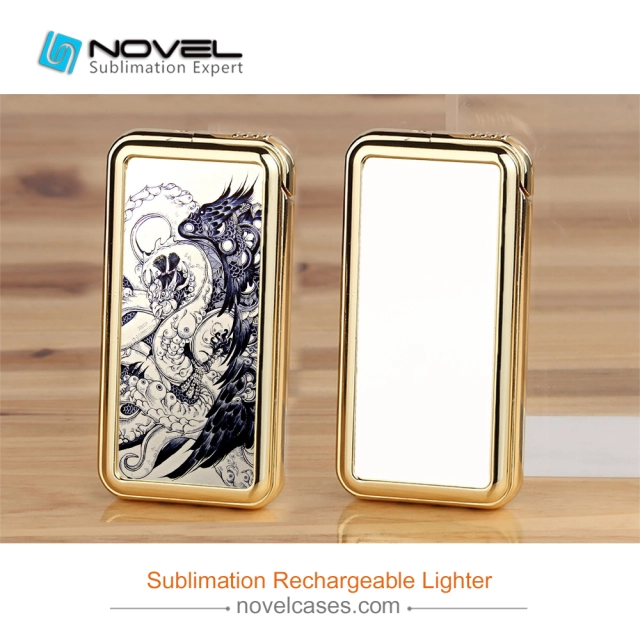 High Quality Sublimation Dual Charging USB Lighter, DIY Sublimation Lighter