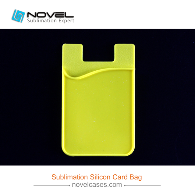 Popular Sublimation Silicone Card Holder, Phone Back Card Holder