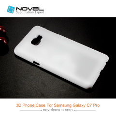 For Galaxy C7 Pro Sublimation 3D Blank Plastic Phone Case
