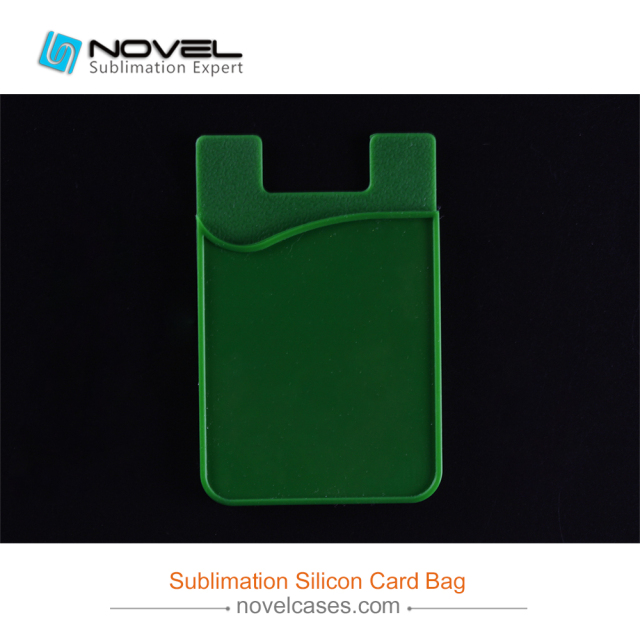 Popular Sublimation Silicone Card Holder, Phone Back Card Holder