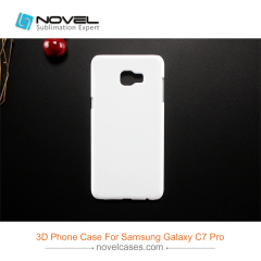 For Galaxy C7 Pro Sublimation 3D Blank Plastic Phone Case