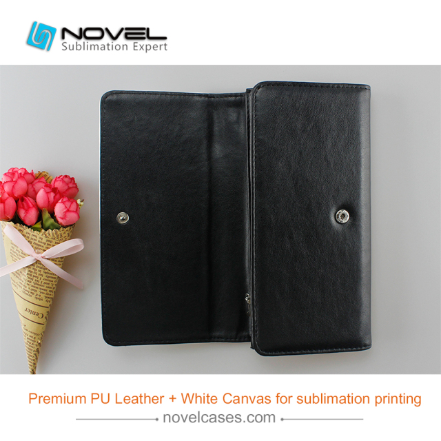 Premium PU Leather Tri-Fold Wallet For Women With Blank Canvas For Sublimation Printing