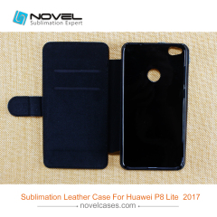 2017 Newest Sublimation Leather Wallet for Huawei P8 Lite 2017