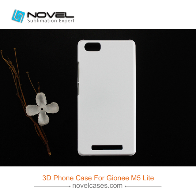 For Gionee M5 Lite Sublimation Blank 3D Plastic Phone Back Shell Case