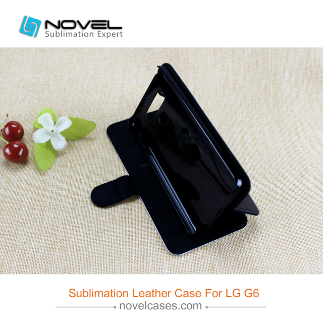 Newest Sublimation Blank Leather Wallet for lG G6, DIY Leather Phone Case