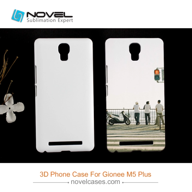 For Gionee M5 Plus Customized 3D Sublimation Plastic Phone Cover