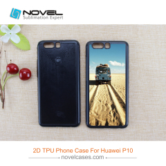 Latest Fashionable 2D Sublimation Rubber Cell Phone Shell For Huawei P10
