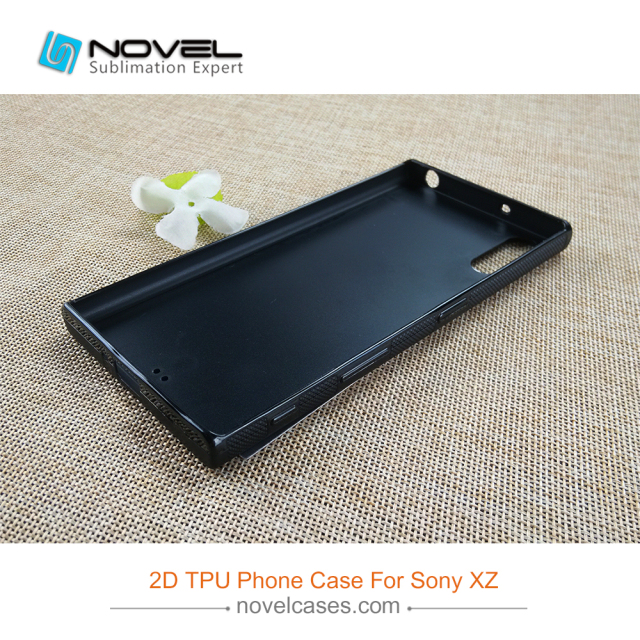 2D Sublimation Blank Rubber TPU Phone Cover For Sony XZ