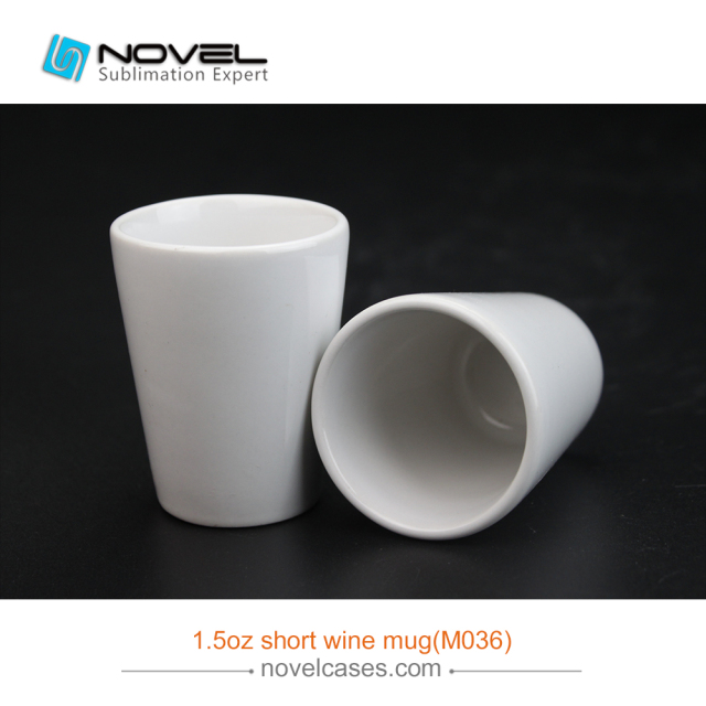 1.5oz Sublimation Blank Short Wine Mug,DIY Wine Cup