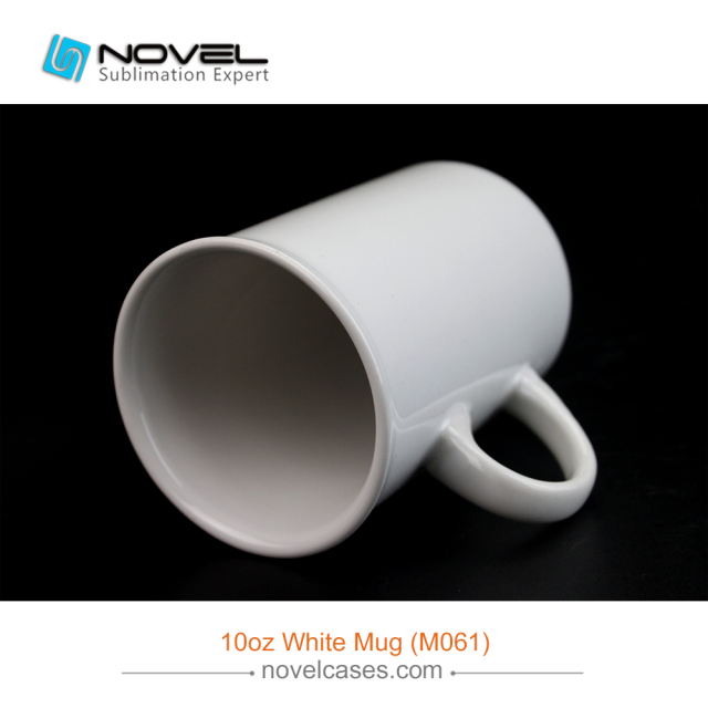 10 OZ Sublimation Coating White Mug with Curved Rim