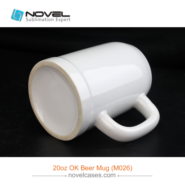 Premium Sublimation Photo Ceramic 20oz OK Beer White Mug