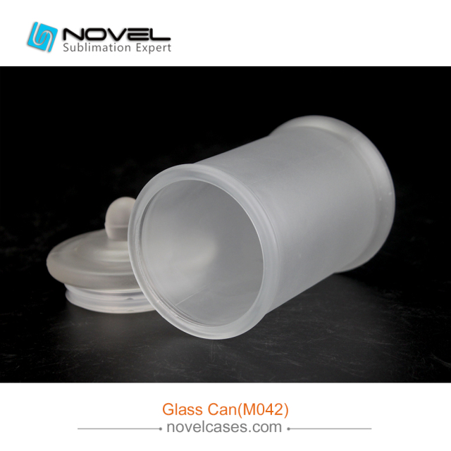 Wholesale Sublimation Blank Photo Clear Matte Glass Can