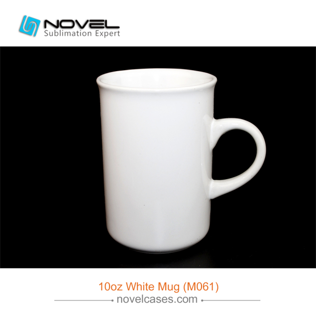 10 OZ Sublimation Coating White Mug with Curved Rim