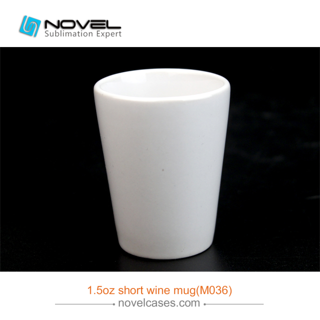 1.5oz Sublimation Blank Short Wine Mug,DIY Wine Cup