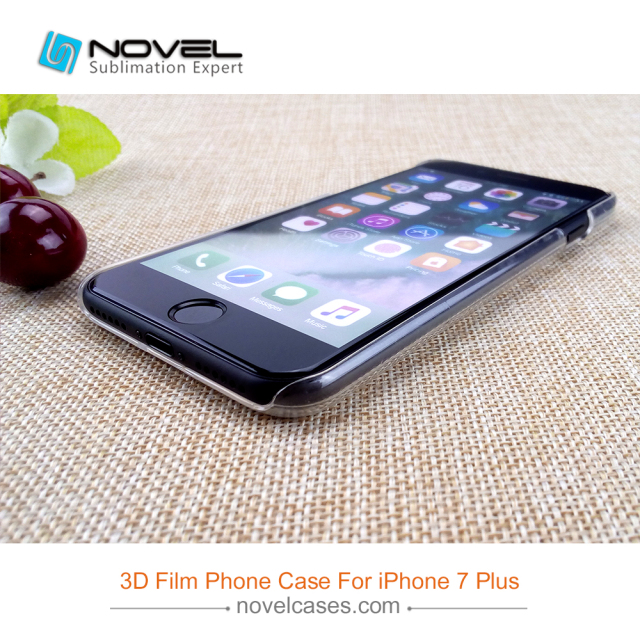 New Sublimation Clear 3D Film Polyglass Case For iPhone 8 Plus(Compatible iPhone 7+)