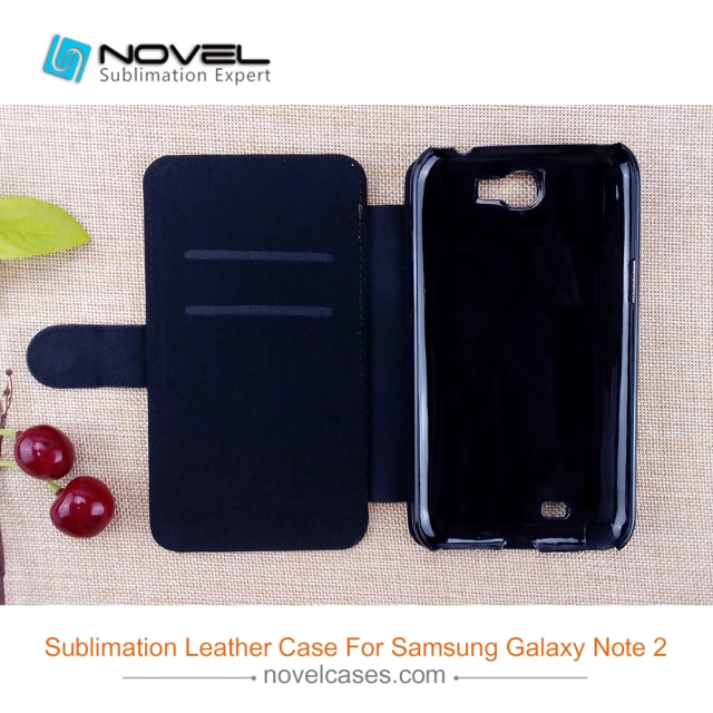 DIY Sublimation Blank Leather Phone Case For Galaxy Note 2 (N7100)