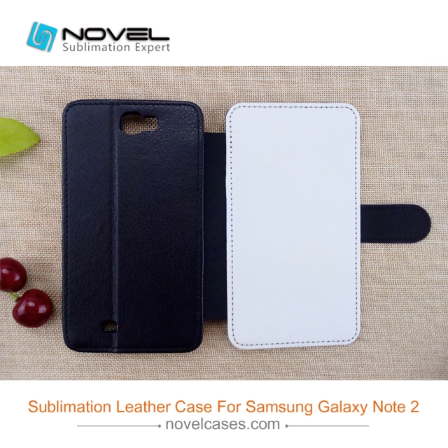 DIY Sublimation Blank Leather Phone Case For Galaxy Note 2 (N7100)