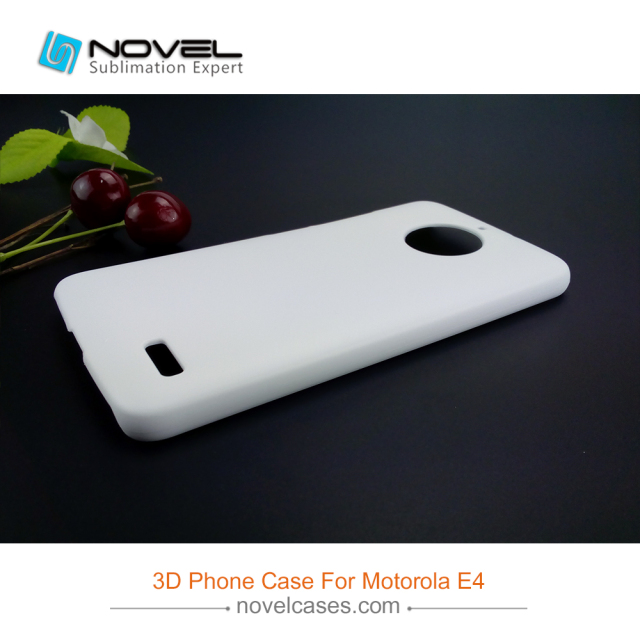 3D Plastic Sublimation new mobile phone cover for Moto E4 , DIY Phone case