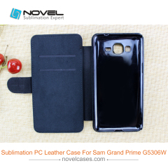 Sublimation Blank PU Leather Phone Wallet Flip Cover For SAM G5306W