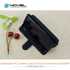 Sublimation Blank PU Leather Phone Wallet Flip Cover For SAM G5306W