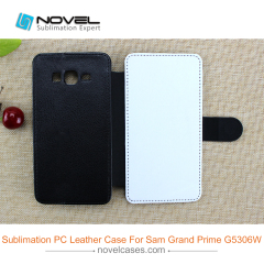 Sublimation Blank PU Leather Phone Wallet Flip Cover For SAM G5306W