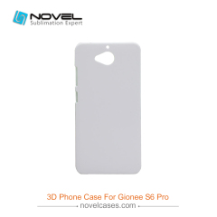 For Gionee S6 Pro Custom Sublimation 3D Blank Plastic Phone Cover
